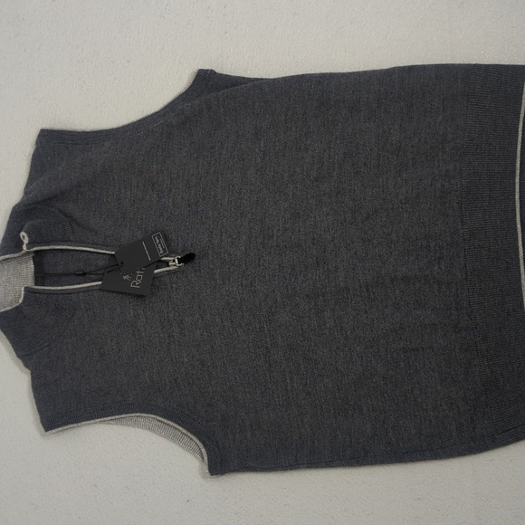 Raffi Men's Zip Up Sweater - Dark Gray - Picture 1 of 7